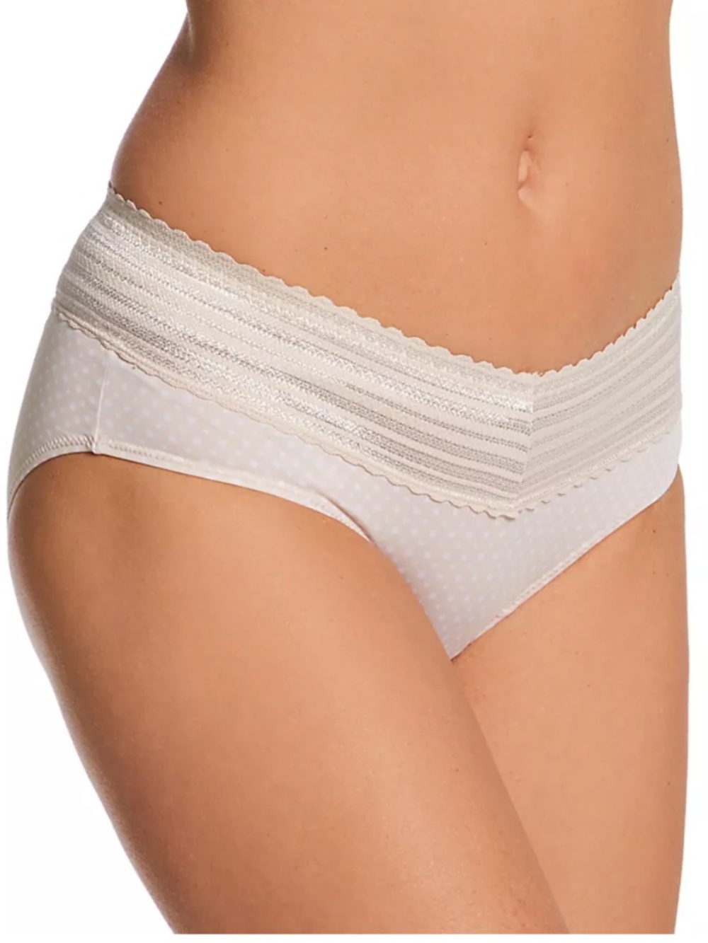 Warner's Women's No Pinching. No Problems. Hipster with Lace Panty in Butterscot - Picture 2 of 3